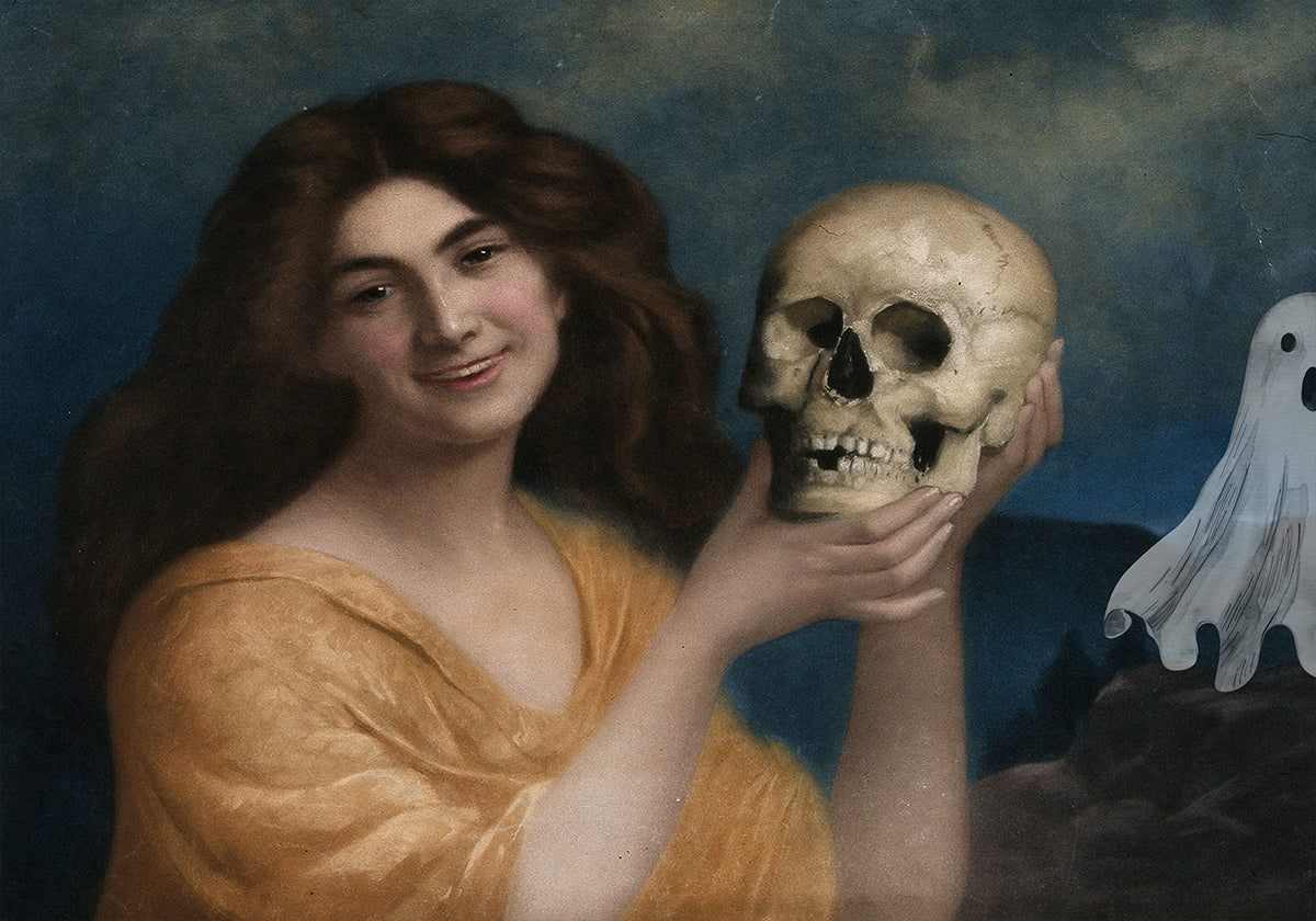 Halloween Painting Collage Poster