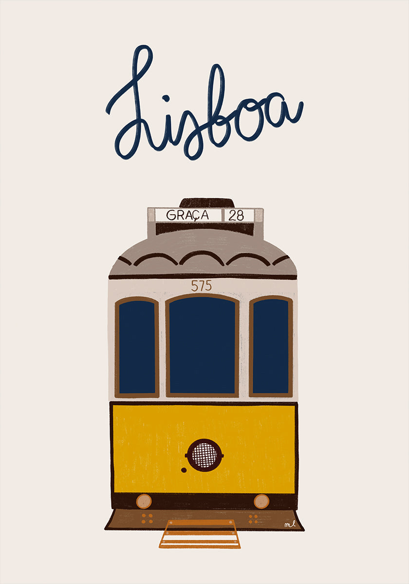 Lisbon Tram Poster