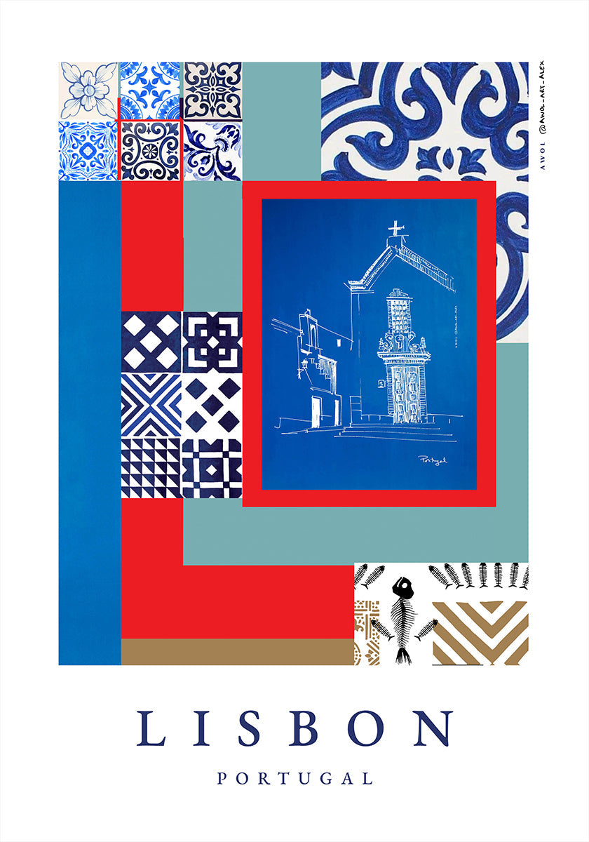 Lisbon Facades Poster