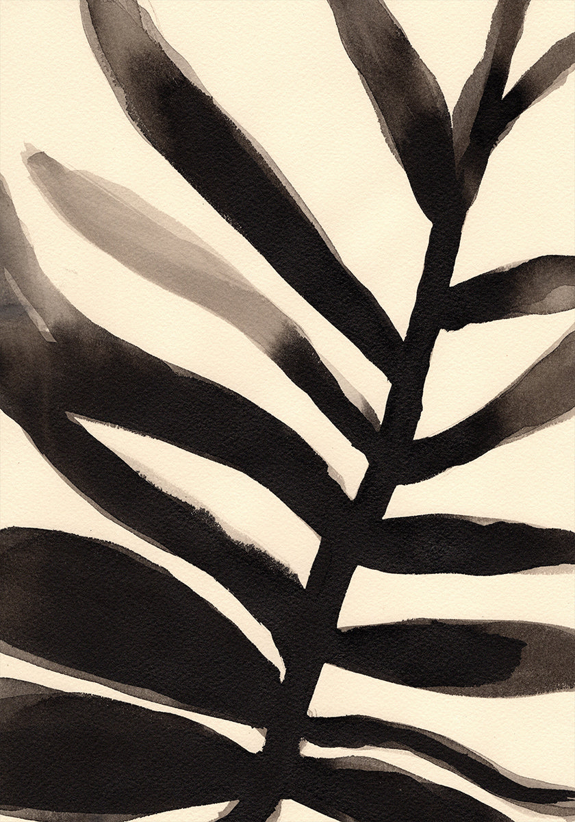 Branches in Black and Beige In Poster