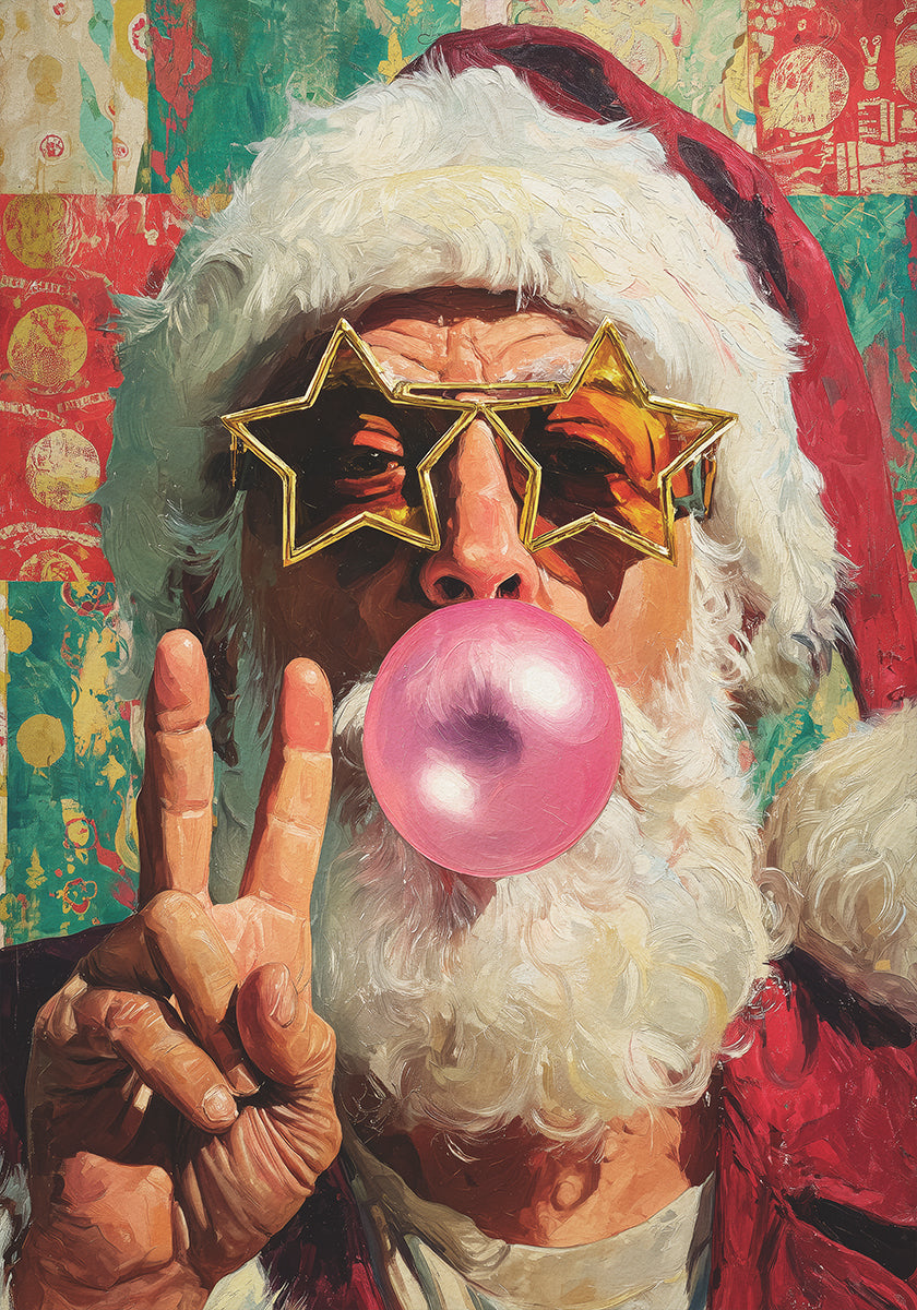 The Cheerful Santa Claus Poster