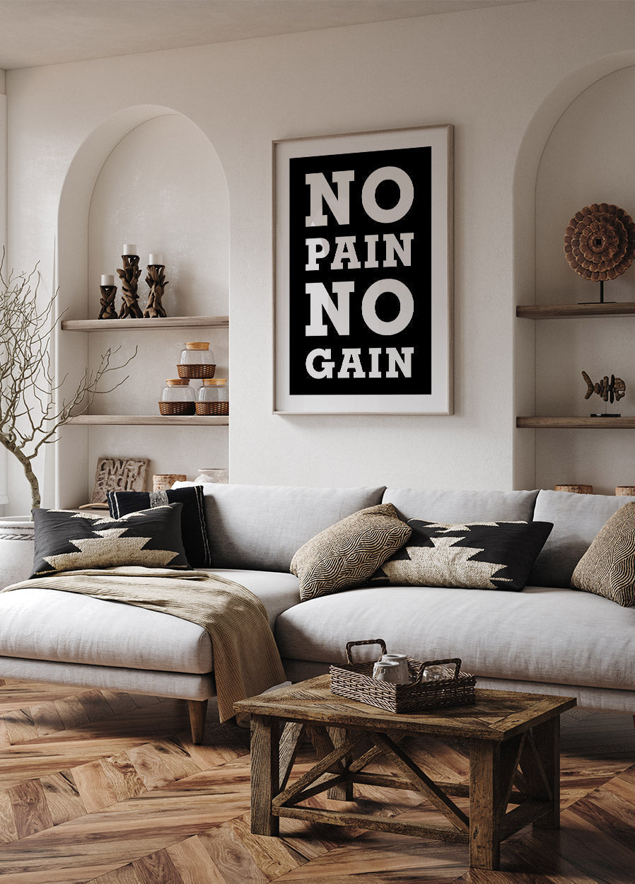 No Pain No Gain Poster - Posterbox.no