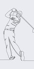 Golf Line Art Poster - Posterbox.no