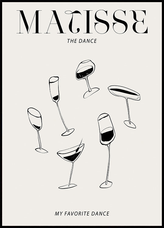 Dancing Glasses (NEW) - Posterbox