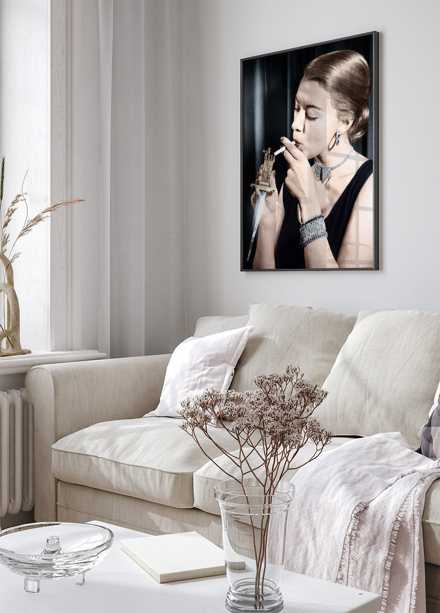 Lighting Cigarette Poster - Posterbox.no