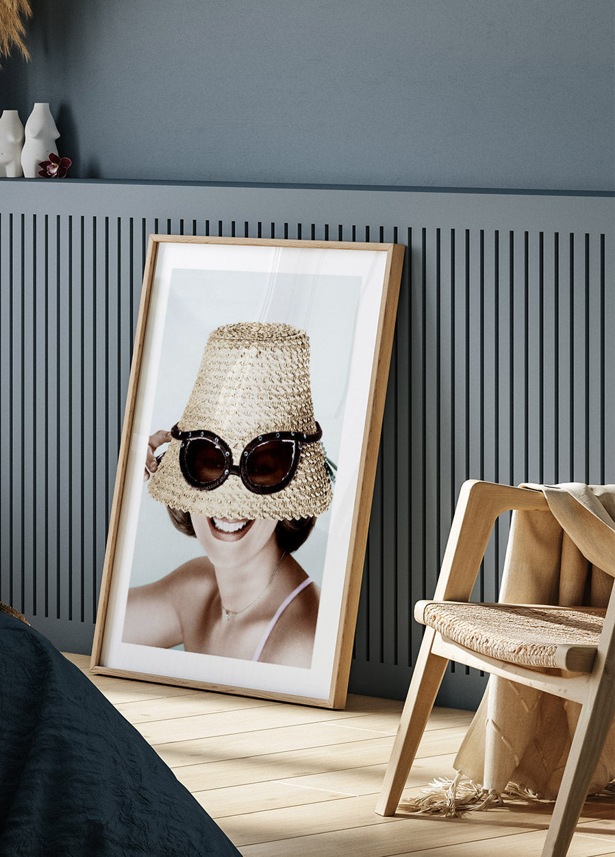 Hat with Sunglasses Poster - Posterbox.no