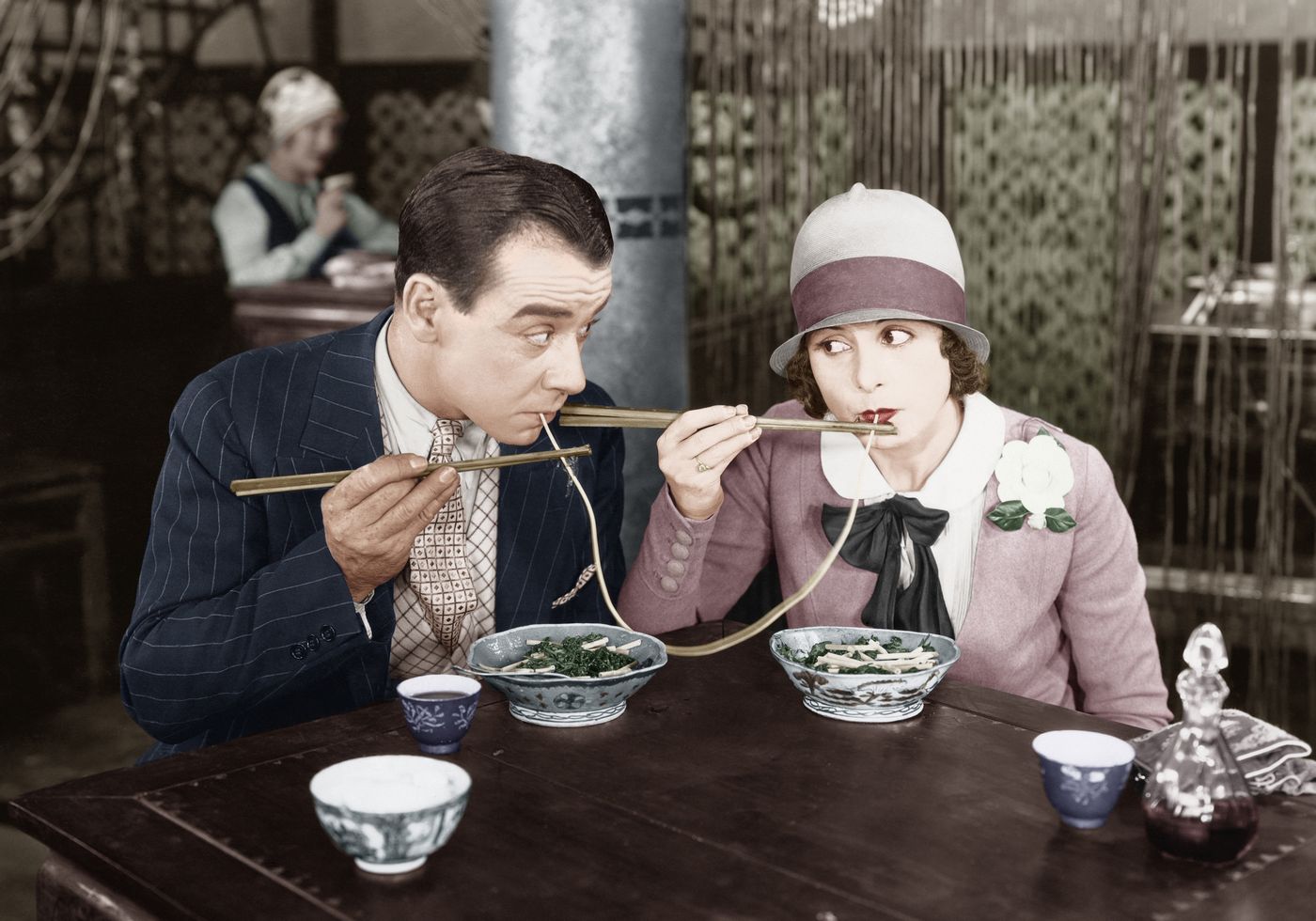 Sharing a Noodle Poster - Posterbox.no