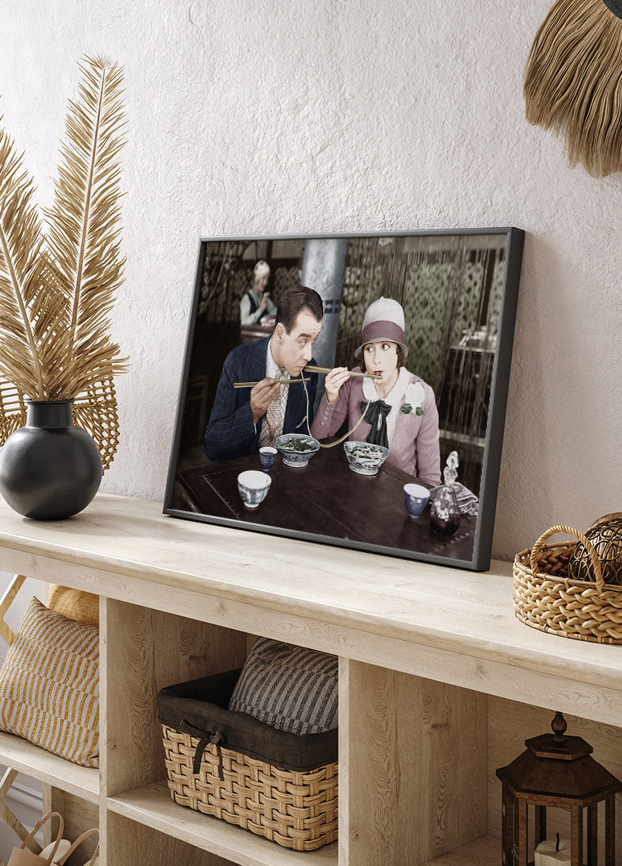 Sharing a Noodle Poster - Posterbox.no