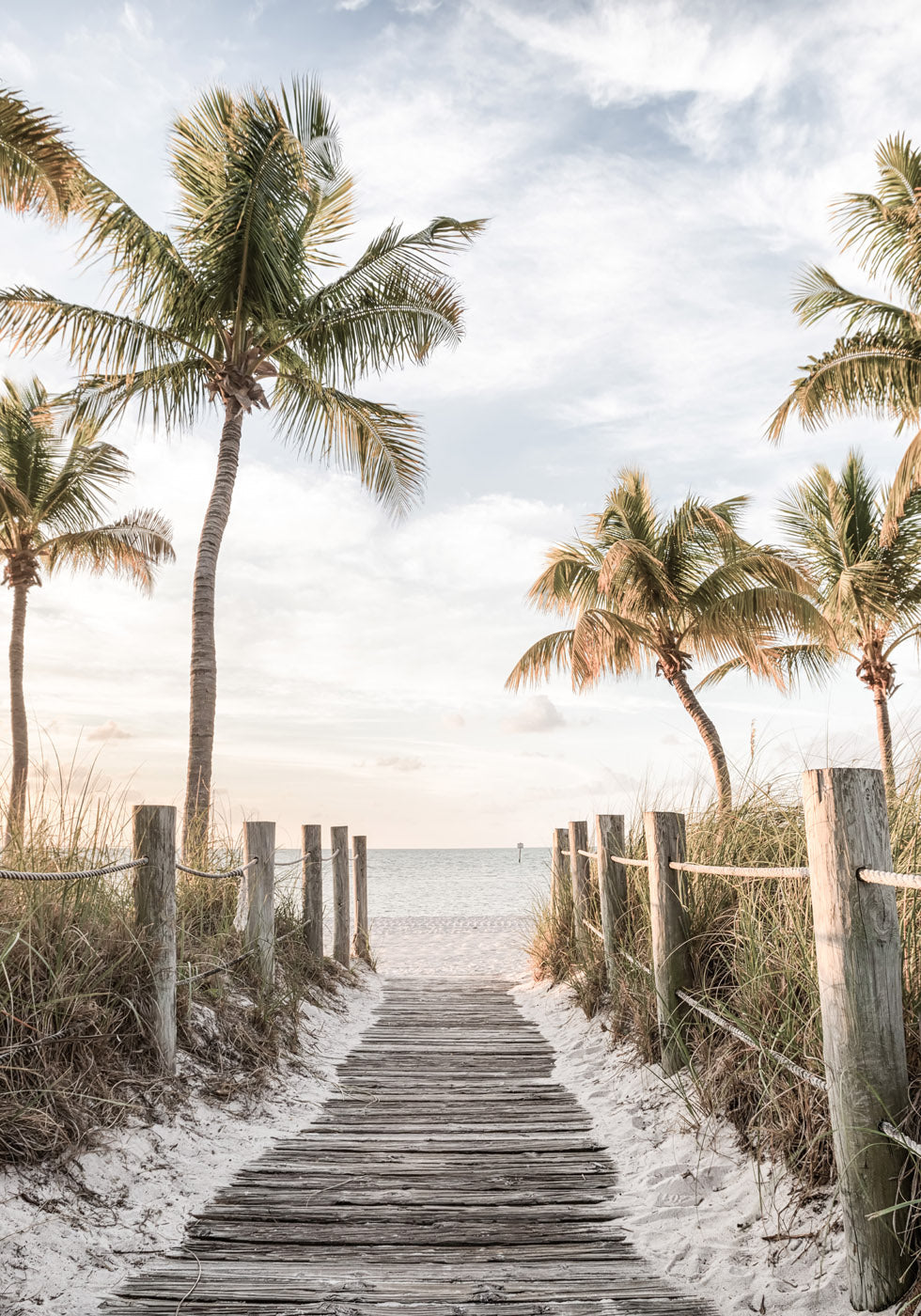 Serenity at Footbridge Beach Poster - Posterbox.no