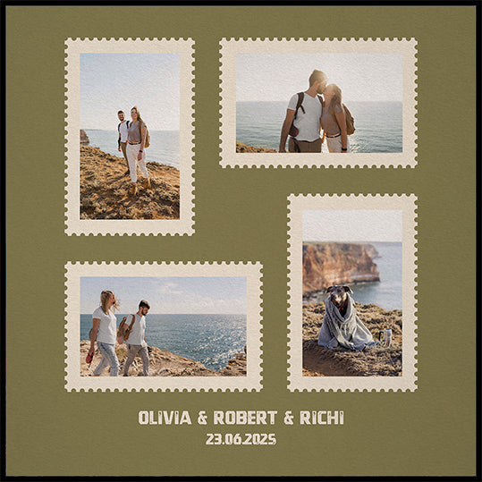Personal Travel Postmark Poster - Posterbox