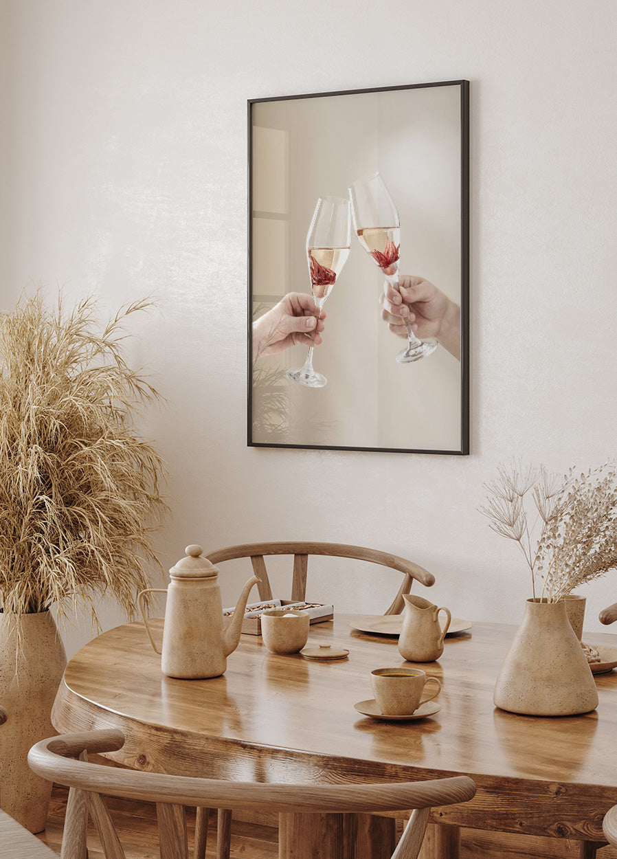 Champagne Toast Poster - Posterbox.no