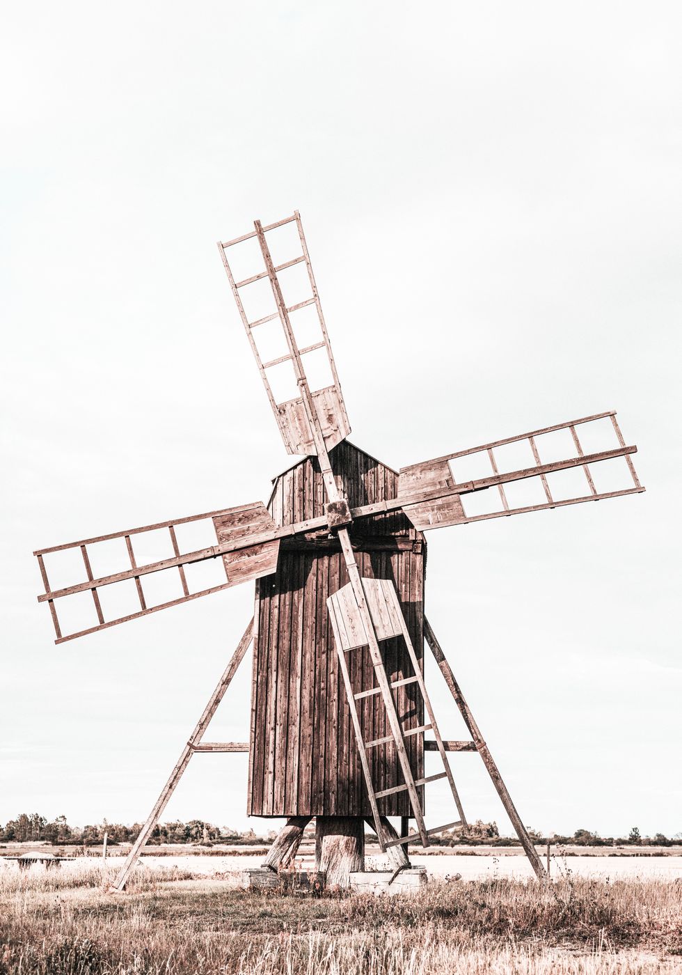 Old Wooden Windmill Poster - Posterbox.no