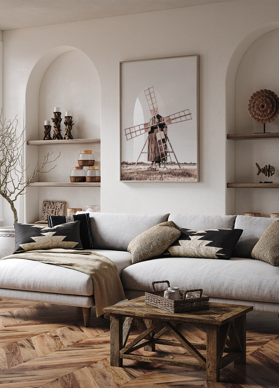 Old Wooden Windmill Poster - Posterbox.no