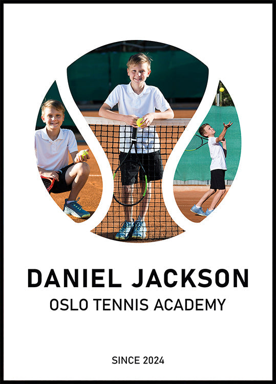 Tennis Photo Collage Personal Poster - Posterbox