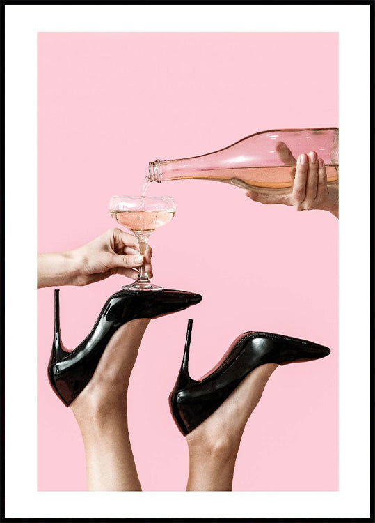 Pouring More Champagne Poster - Posterbox.no