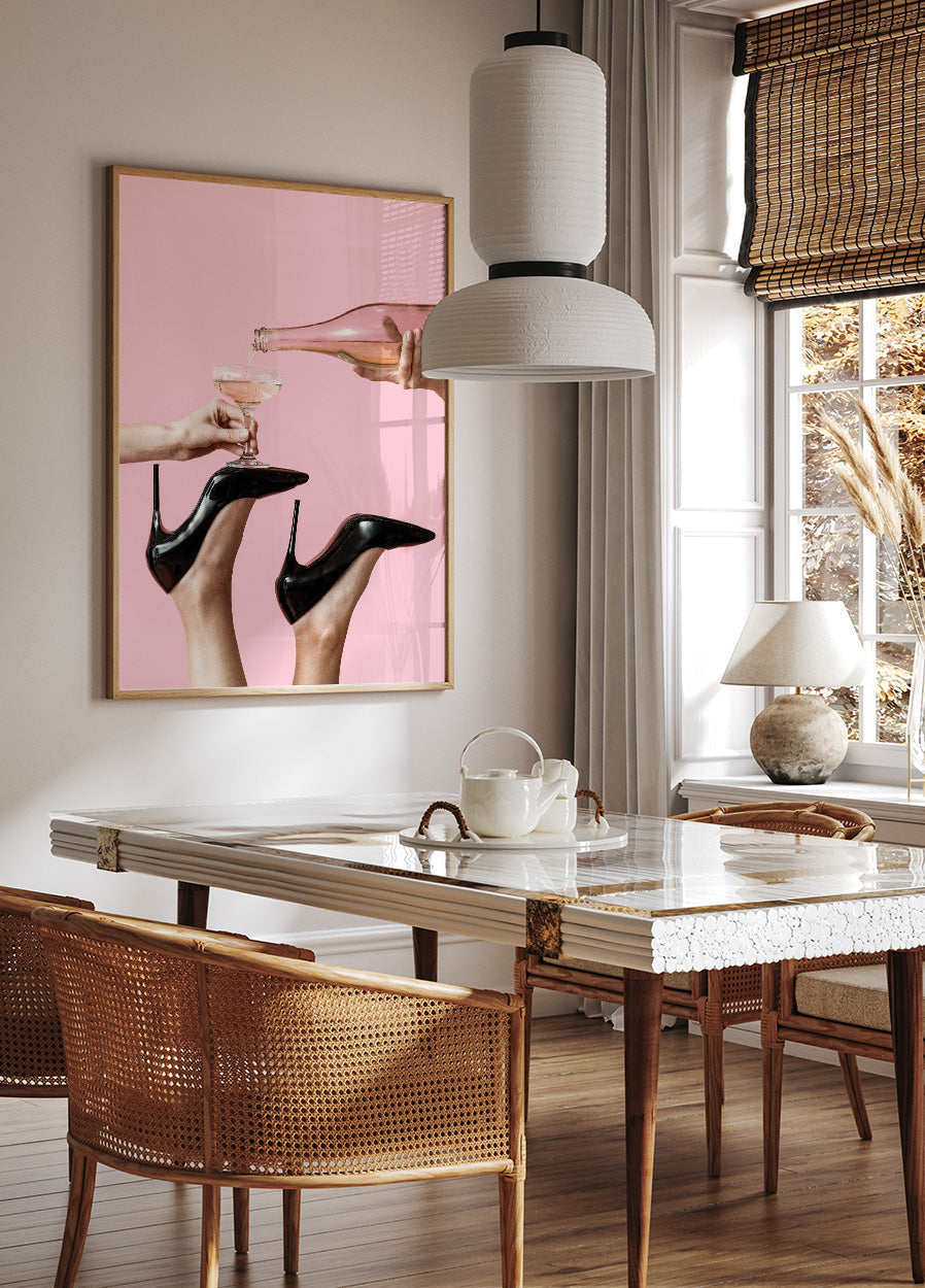 Pouring More Champagne Poster - Posterbox.no