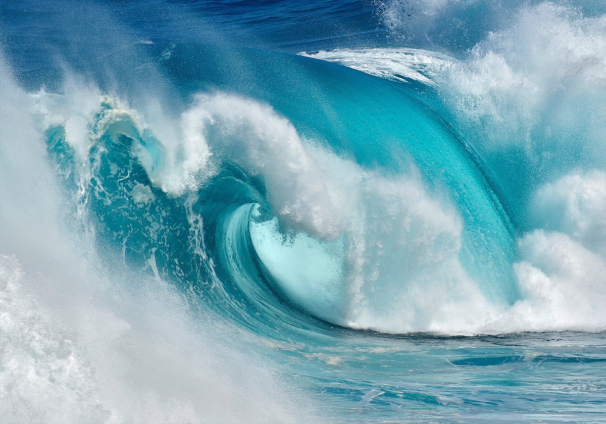 When the ocean turns into blue fire Poster