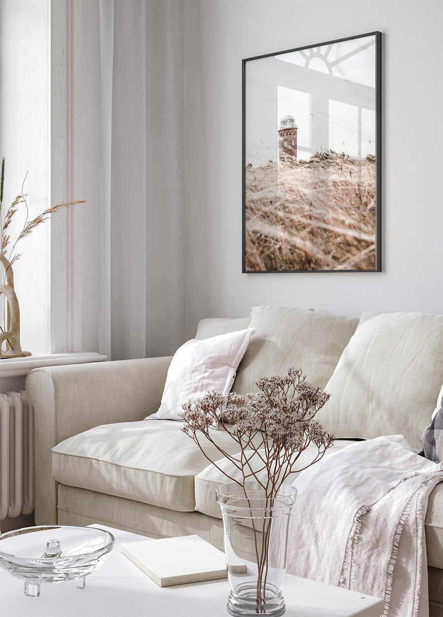 Lighthouse in the Field Poster - Posterbox.no