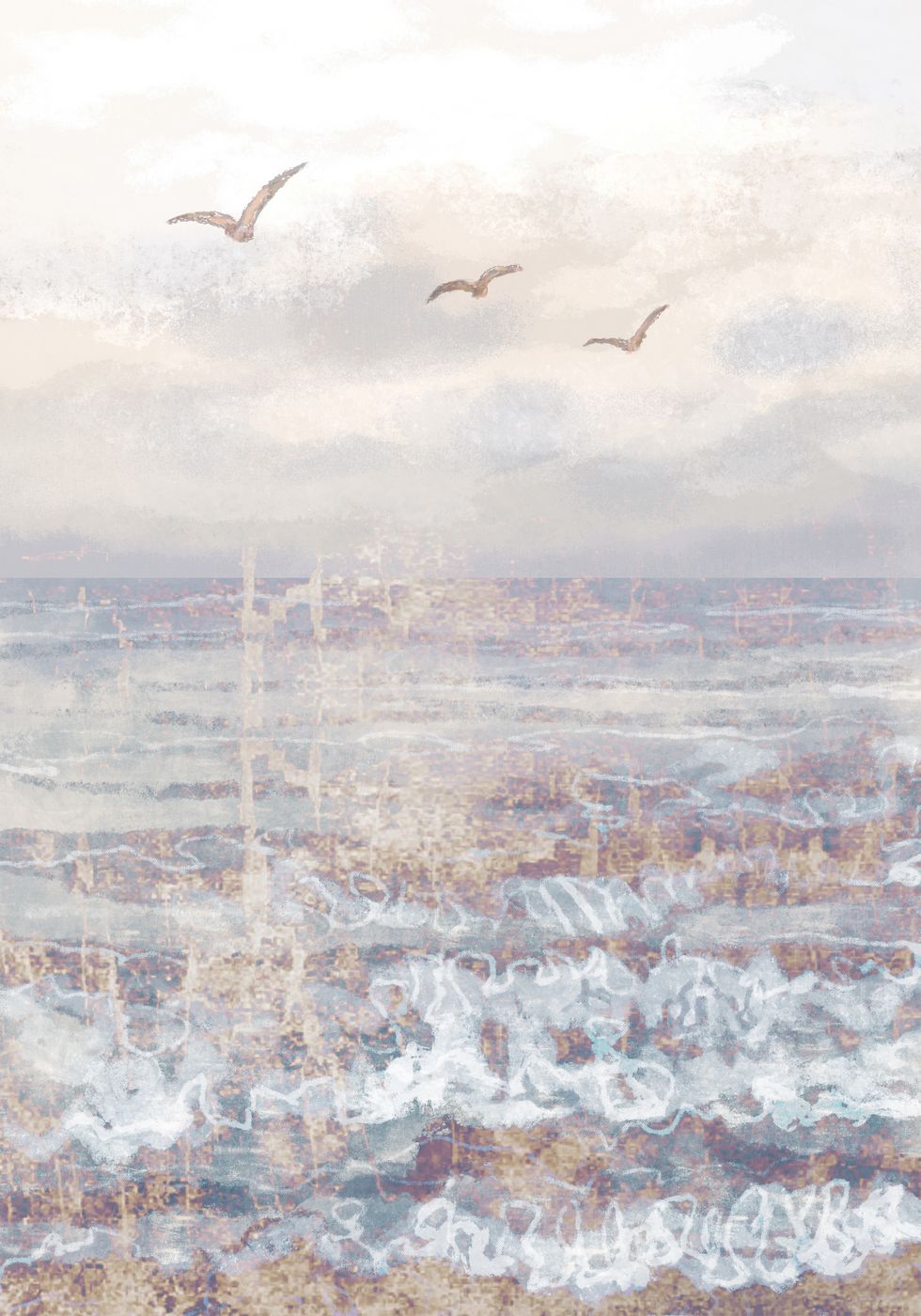 Watercolor Layers Poster - Posterbox.no