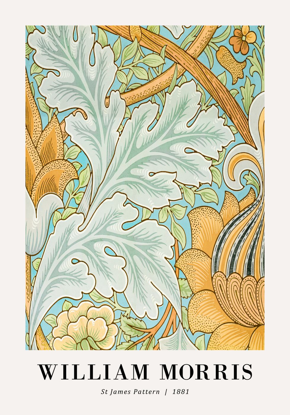 William Morris St James Pattern 1881 Poster - Posterbox.no
