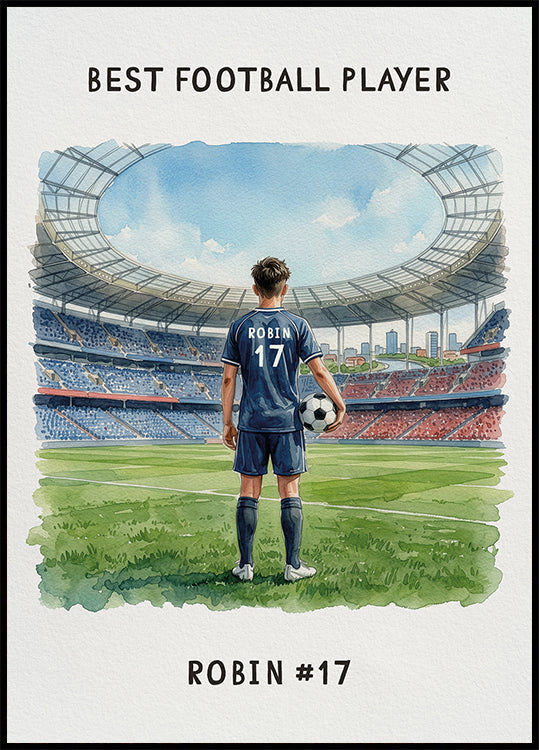 Youth football Boy Personal 2 - Posterbox