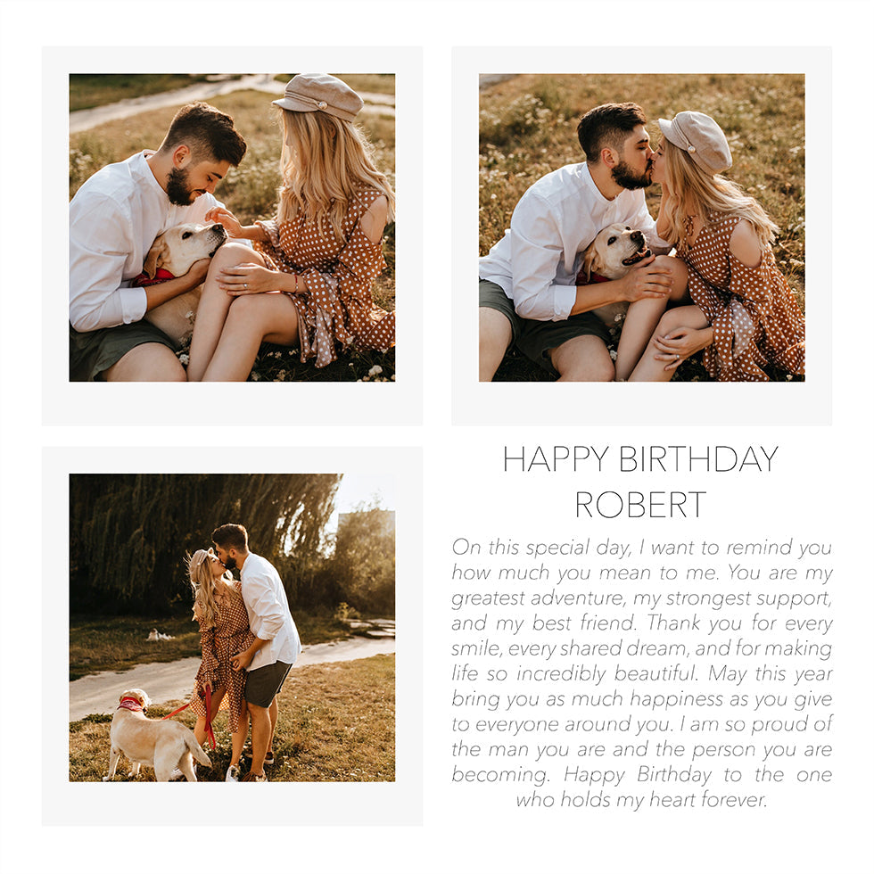 Minimalistic Happy Birthday Personal Poster - Posterbox