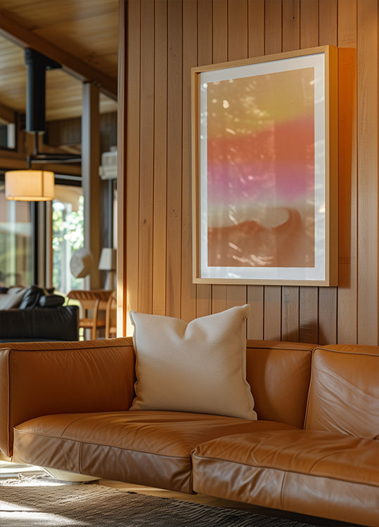 Deamy abstract landscape in pastel and neon colors (NEW) - Posterbox