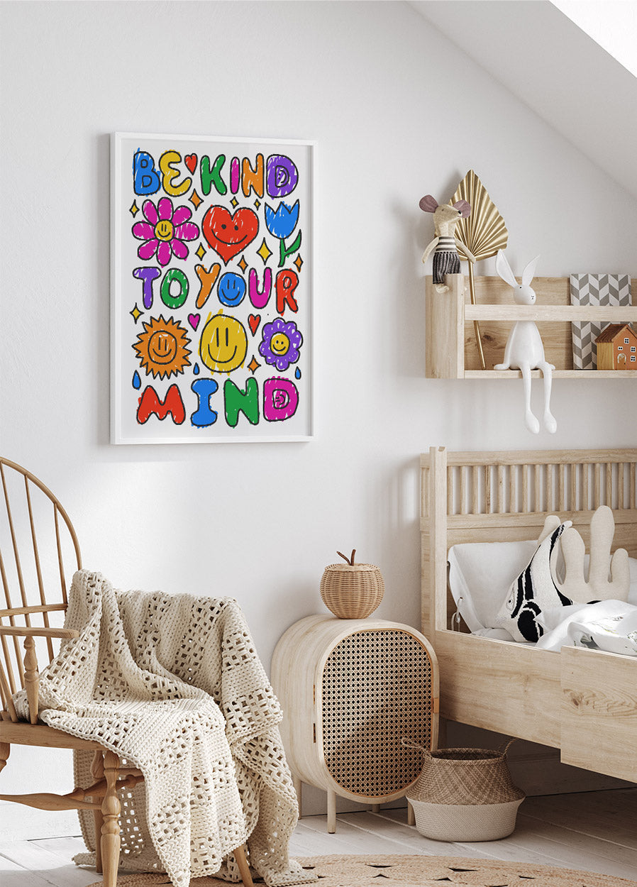 Be Kind To Your Mind Poster - Posterbox.no