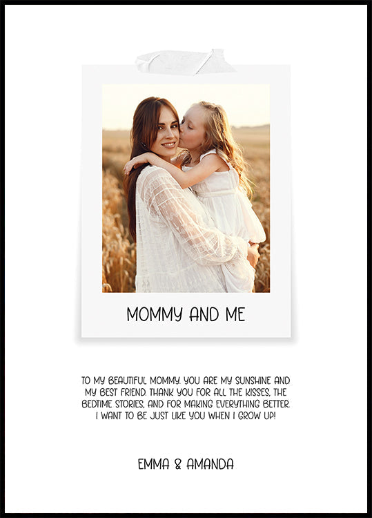 My Mommy Photo Personal Poster - Posterbox