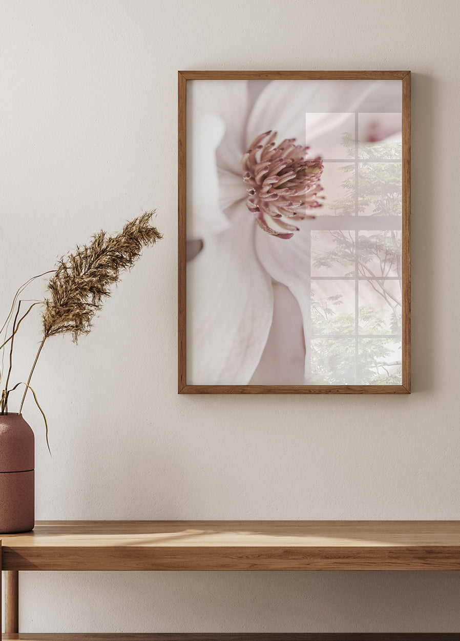 Beige Magnolia Poster - Posterbox.no