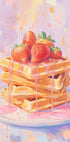 Strawberry on Waffles (NEW) - Posterbox