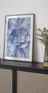 Blue Flower Cactus Poster - Posterbox.no