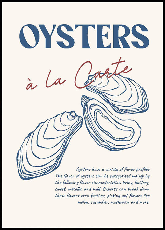 Oysters Poster - Posterbox.dk