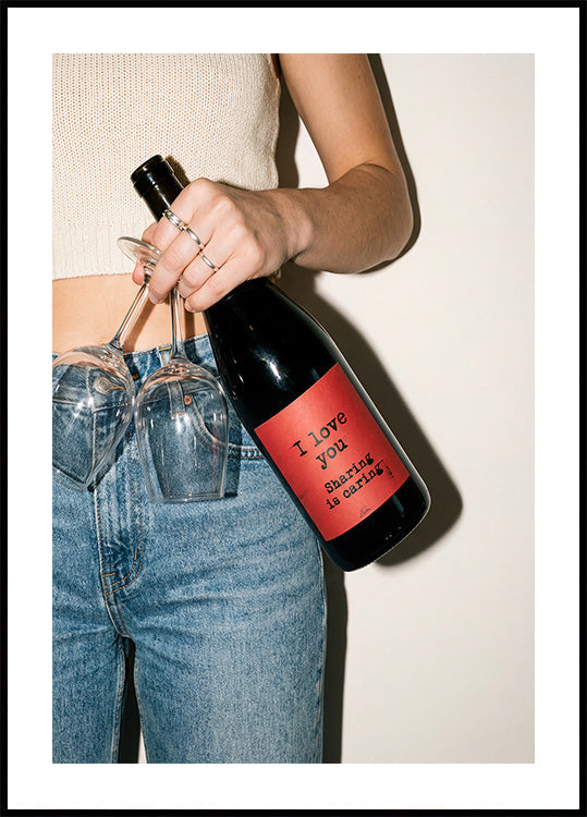 Love and a Bottle of Wine (NEW) - Posterbox