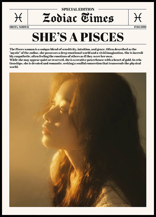 Zodiac Newspaper Personal - Posterbox