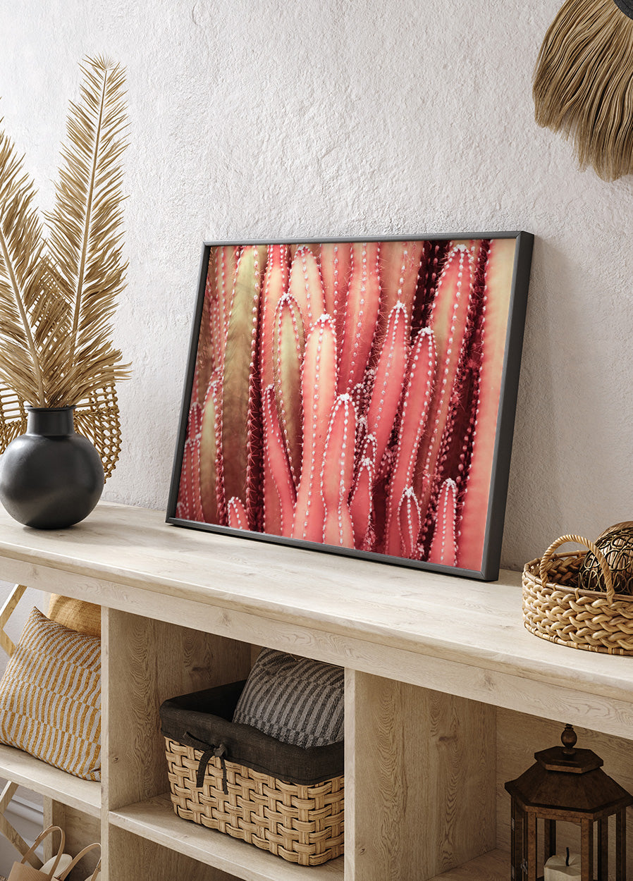 Fairy Red Cactus Plant Poster - Posterbox.no