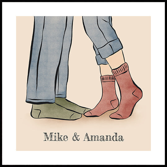 Couple Names Personal Poster - Posterbox