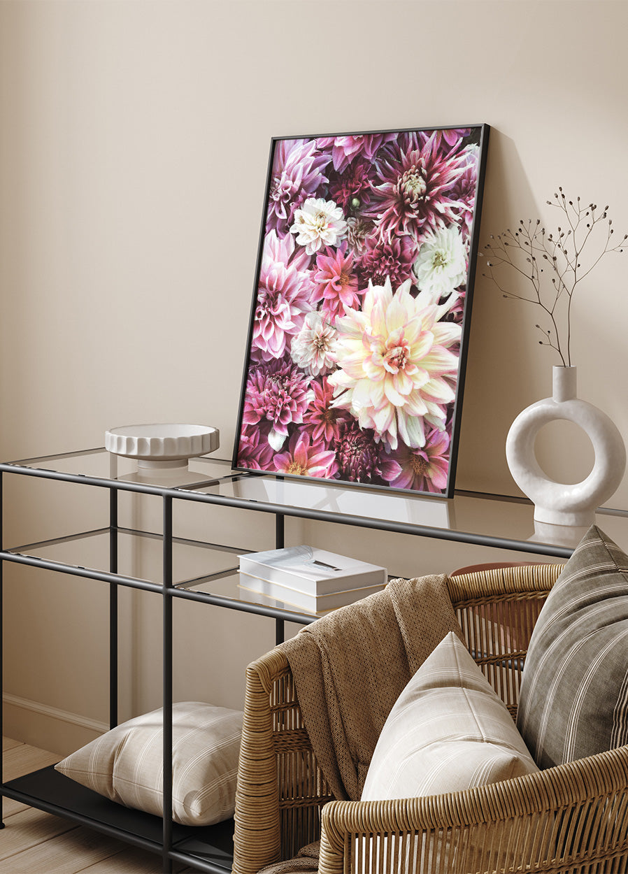 Flowers in Pink Poster - Posterbox.no