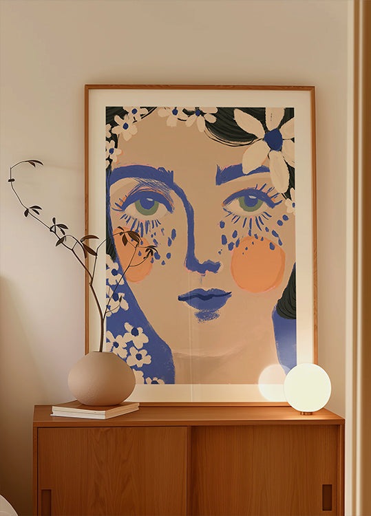 Blue Bloom Plakat - Posterbox