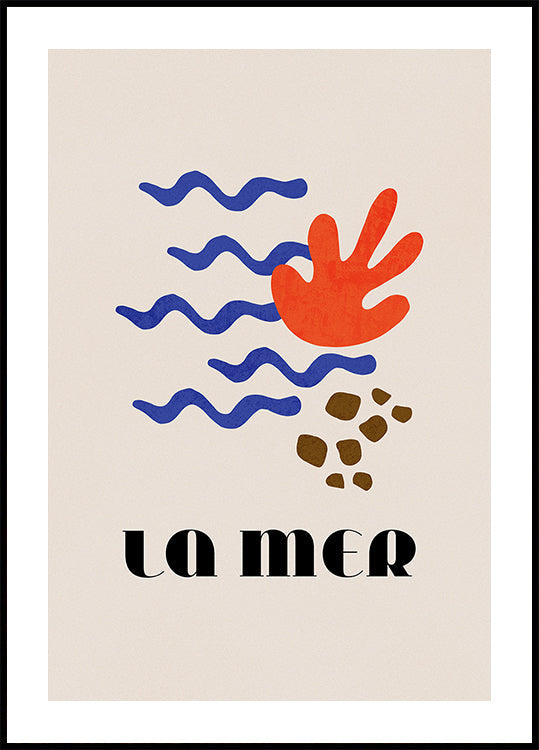 La Mer Abstract Ocean Poster No. 02 (NEW) - Posterbox