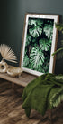 Green Monstera Leaves Poster - Posterbox.no