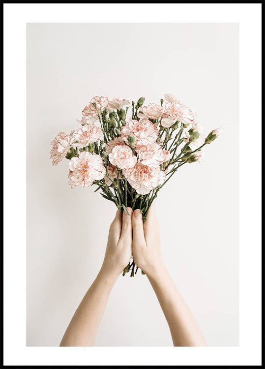 Carnation Flowers Bouquet Poster - Posterbox.no