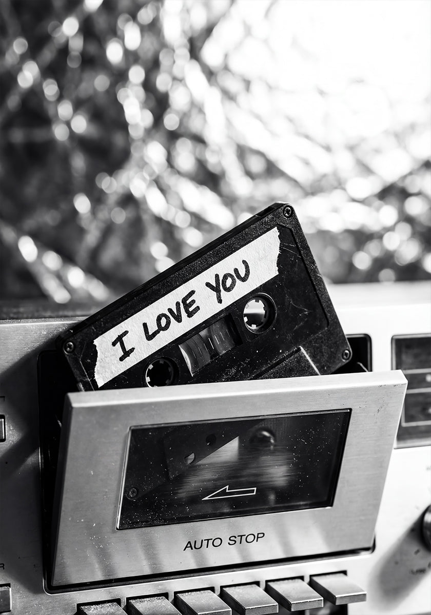 I Love You Cassette Plakat - Posterbox