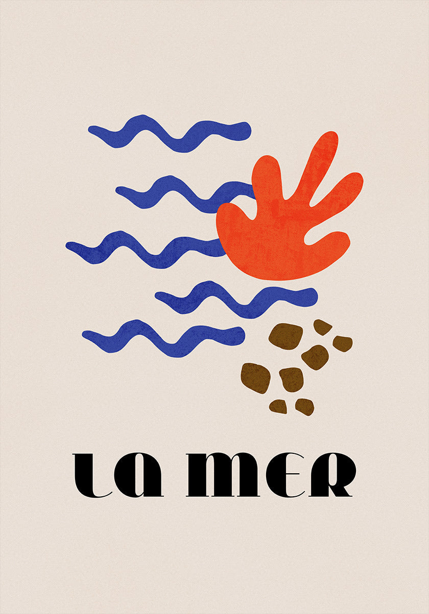 La Mer Abstract Ocean Poster No. 02 (NEW) - Posterbox