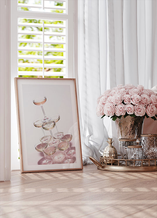 Champagne tower_1 Plakat - Posterbox