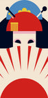 Geisha Girl Retro Minimalist Design (NEW) - Posterbox
