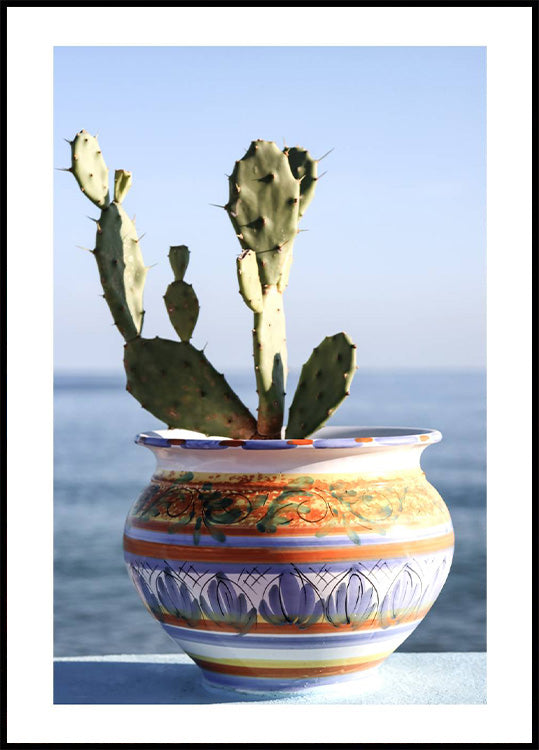 Succulent Vase Seaside Poster - Posterbox.no