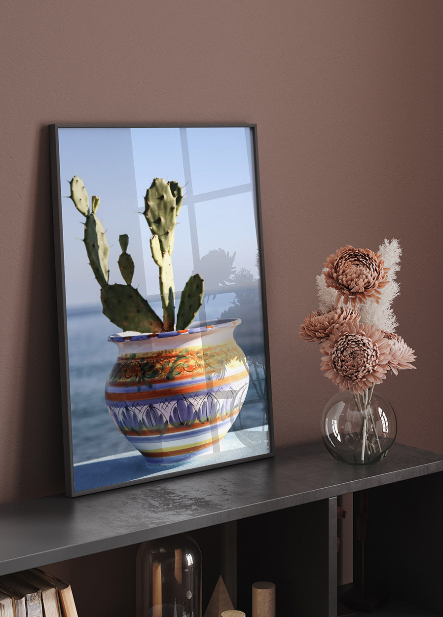Succulent Vase Seaside Poster - Posterbox.no