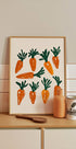 Colorful Carrot Illustration Plakat - Posterbox
