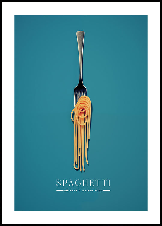 A Fork Wrapped In Spaghetti Plakat - Posterbox